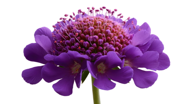 Purple Flower in Full Bloom: A close-up capture of a vibrant purple flower, showcasing its delicate petals, intricate textures, and the beauty of nature's artistry.