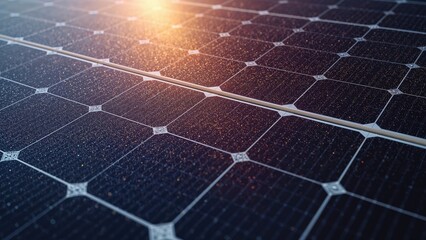 Close-up imagery of a solar energy panel with a creatively textured abstract background.