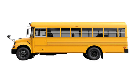 Yellow School Bus: A classic yellow school bus, essential for transporting children to and from school. A symbol of education and youth.