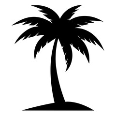 palm-tree arabic  icon line airt vactor outline Illustrations on white background