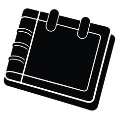 Event planner element isolated planner icon on white background