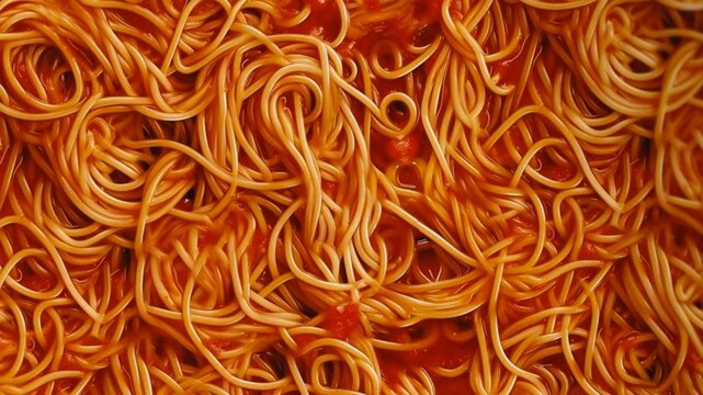 close up of spaghetti - Powered by Adobe