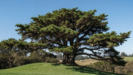 Fototapeta premium The Monterey cypress once formed an extensive forest stretching far beyond its current range.