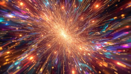 Fototapeta premium Creative ICM image showcasing colorful light effects