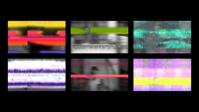 Colorful Glitch Transitions