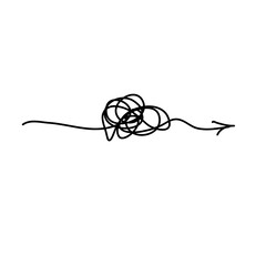 Obraz premium Psychotherapy drawing concept lines