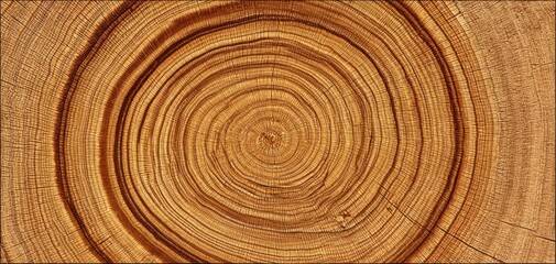 The Stunning Details of a Tree's Growth Rings on Natural Wood