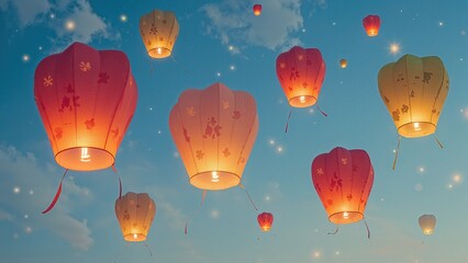 Fototapeta premium Glowing Sky Light