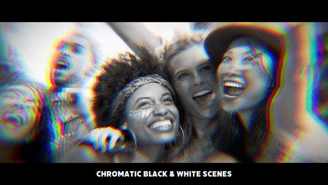 Chromatic Black And White Scenes