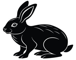 Fototapeta premium Bunny Silhouette