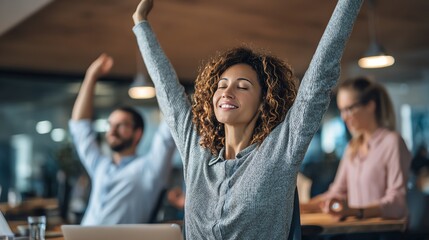 Obraz premium HR professionals creating employee wellness programs for better productivity