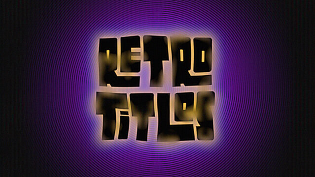 Retro Flow Pattern Titles