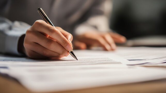 HR specialist reviewing applications for open job positions