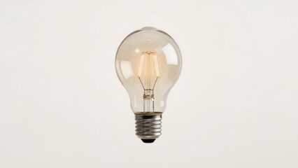 Glowing light bulb representing ideas, energy, and scientific creativity