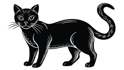 Obraz premium Cat Silhouette