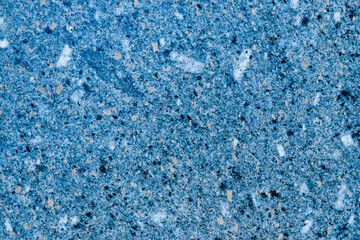 Wall terrazzo texture gray blue of stone granite black white background marble surface pattern sandstone small have mixed sand tile background.