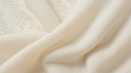 Obraz premium Soft wool fabric texture. Detailed knitwear of a warm sweater.