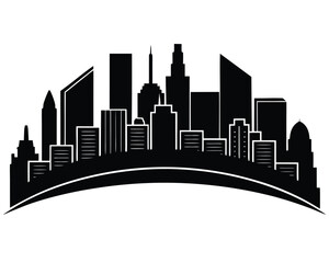 Naklejka premium City Silhouette