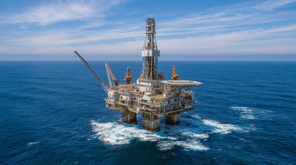 oil rig in the ocean