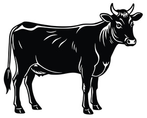 Fototapeta premium Cow Silhouette