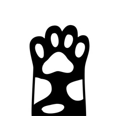 cute cats paws hand drawn