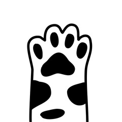 cute cats paws hand drawn