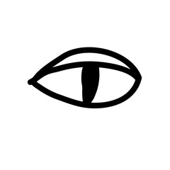 Crazy doodle black eyes