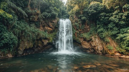 Fototapeta premium Long Duration Exposure of a Famous Waterfall