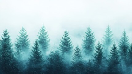 Obraz premium Cloud overlay drifting above a forest landscape, adding dreamy layers to the view.