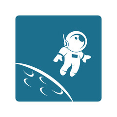Astronaut logo icon design © Owex