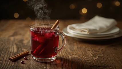 Alcohol-Free Mulled Wine Featuring Pomegranate Juice