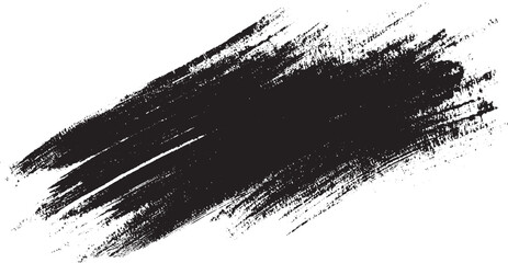 Vector scratches rough white background brush strokes  modern black hand painted grunge brush stroke with splatters of paint stroke