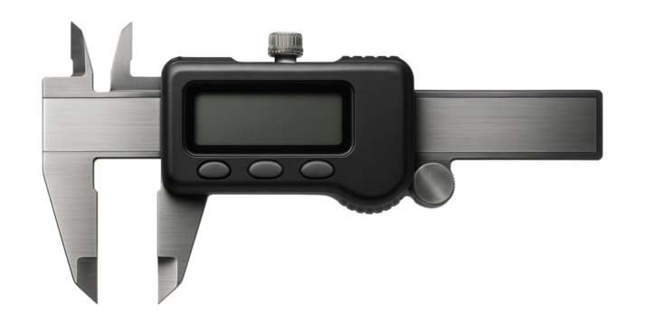 Water-resistant digital caliper for use in outdoor construction sites.