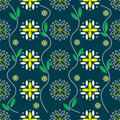 nature and seamless fabric pattern 