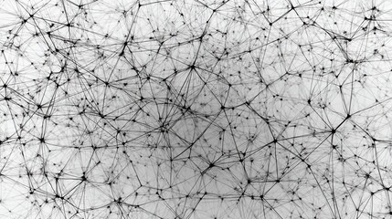 intricate network black lines white background