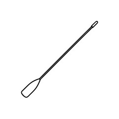 Naklejka premium Outline of a stirrer on transparent background