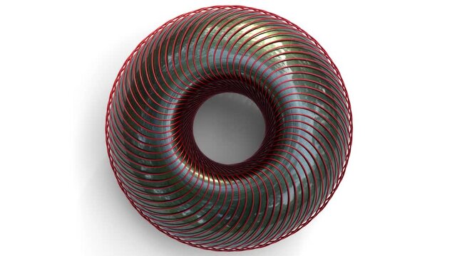 donut shaped object rotating