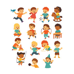 children playing with toys