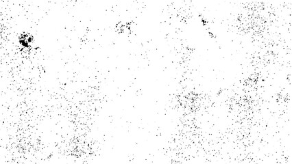 Distressed black texture. Dark grainy texture on white background. Rusted white effect. Grunge design elements. Vector illustration, 