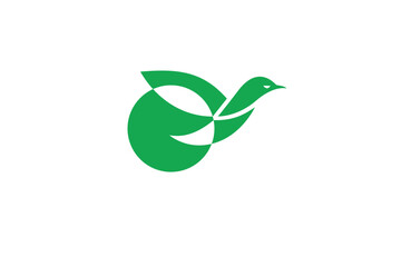 Green bird logo