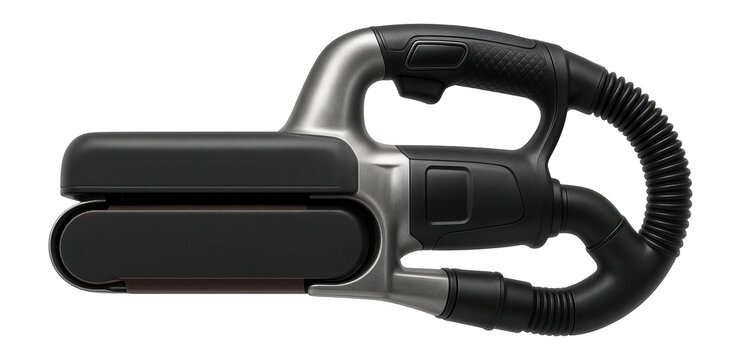 Dustless belt sander with a vacuum attachment for a professional painting studio.