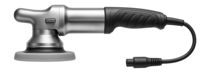 Lightweight polisher with a detachable power cord, aimed at hobbyist craftspeople.