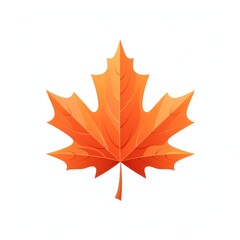 Obraz premium Vibrant autumn maple leaf illustration