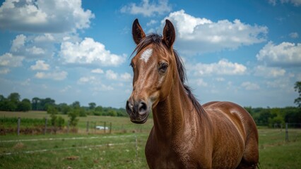 Image of a juvenile thoroughbred horse