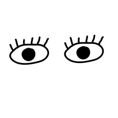 Crazy eye doodle