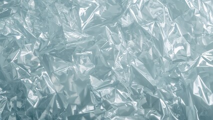 Textured plastic wrap featuring stretched wrinkles for overlay purposes