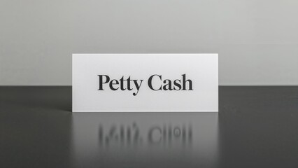 Handwritten Note Indicating Petty Cash