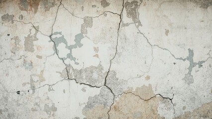 Rough and worn cement wall displaying an abstract vintage paint finish