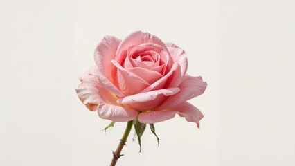 Blush-Colored Rose Bloom