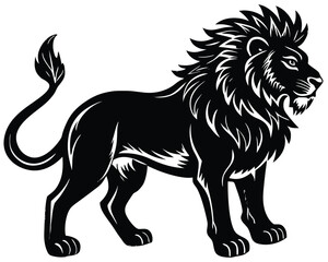 Obraz premium Lion Silhouette